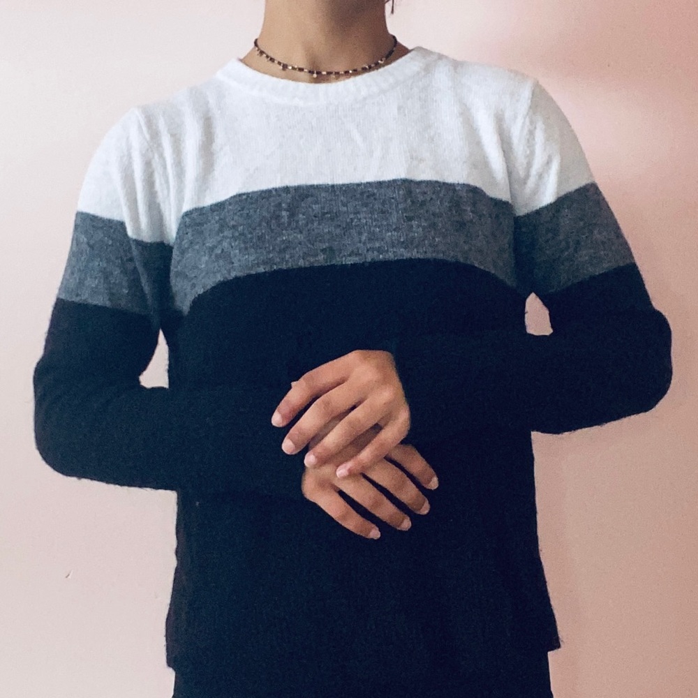Tri-Color Sweater